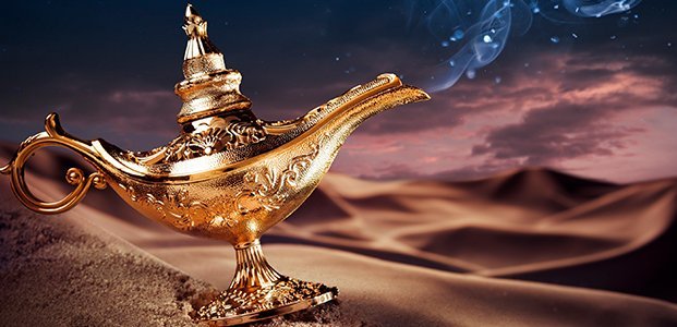 Лампа Алладина, исполняющая желания