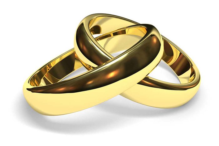 Золотые свадебные кольца 